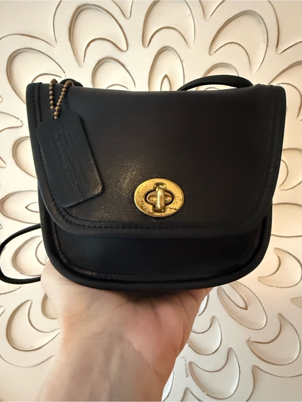 COACH Everett Small Black Crossbody Purse Handbag 9934